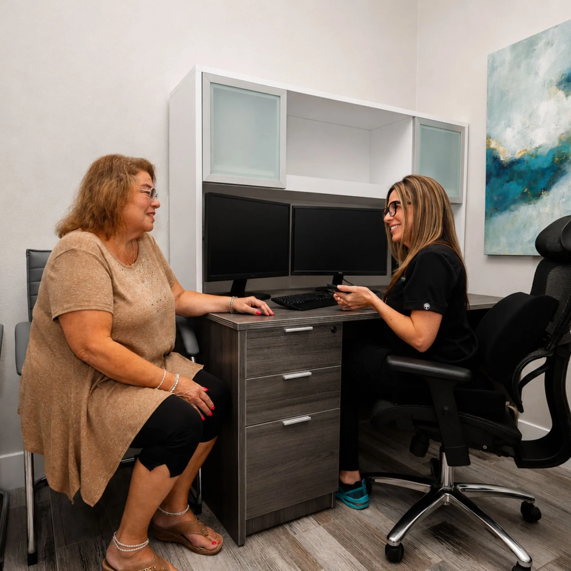 Front desk team at Highland Lakes Dental